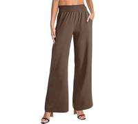 Pantaloni della tuta larghi da donna a gamba larga sportivi alti e comodi pantaloni da jogging con gambe larghe elastico gamba aperta gamba dritta pantaloni da salotto con tasche vestibilità ampia