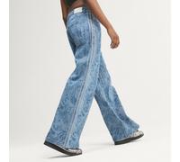 PANTALONI DENIM ADIDAS LIBERTY LONDON FIREBIRD A VITA MEDIA E GAMBA DRITTA Denim Blue / Light Denim 27-32