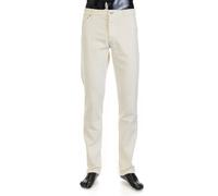 Pantaloni denim elasticizzato BRUNELLO CUCINELLI 695$ bianco sporco -...