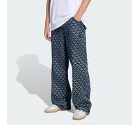 adidas Originals - Jeans ampi color indaco con monogramma-Blu 34in