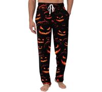 Pantaloni di Halloween da uomo, pantaloni pigiama da uomo | Pantaloni da notte morbidi elastici comodi pantaloni di Halloween pantaloni elastici in vita con tasche per l'uso quotidiano