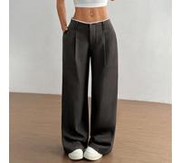 Pantaloni diritti affusolati e alla moda da donna, versatili L,M,S,XL,XSTessuto intrecciato