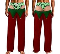 Pantaloni divertenti personalizzati del pigiama per la parte inferiore | Pantaloni da pigiama natalizi da uomo che evidenziano uniche, illusioni visive 3D, comodi pantaloni da notte per le vacanze