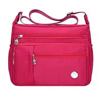 Pantaloni Donna Con Borse Crossbody Impermeabile Ambasciatore Donne Nylon Borse A Tracolla Donne Nero, rosa intenso, s
