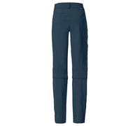Vaude Farley Stretch Capri T-zip Iii Pants Blu 40 / Short Donna