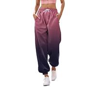 Pantaloni Donna Cotone da Jogging a Gamba Larga Sportivi Classico Fitness Pantalone Running Sportiva Dritti Lunghi Pants Jogger Sweatpants Invernali Yoga Comodi