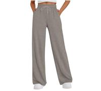 Pantaloni Donna Cotone della Tuta in Casual Lunghi Imbottiti Felpa Comodi Jogger Leggeri Jogging con Tasche per Fitness Sport Yoga