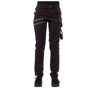 Pantaloni Donna Eleganti Vita Alta Punk Vintage Pantalone Donna Elasticizzati Curvy di Halloween Chiusura Laterale con Fibbia e Tasche con Cerniera Obliqua Trousers Casual per l'autunno e l'inverno