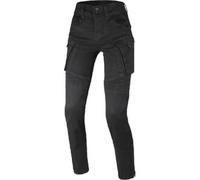 Pantaloni Donna In Tessuto e Jeans Macna Duplan Easy Fit Nero Allungato W42