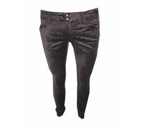 pantaloni donna in velluto jeans slim stretch leggings invernale nero marrone