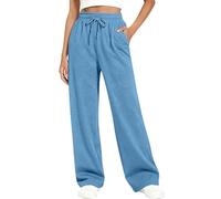 Pantaloni Donna Invernali Pantaloni Da Sportivi Jogging In Pile Ispessito Con Tasche Larghi Caldi Pantalone Tuta Donna Gamba Dritta Con Coulisse Pantalon Casual Comodi Jogger Da Jogger Lounge