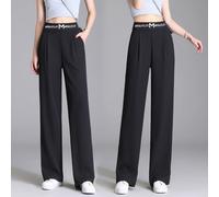 Pantaloni Donna Lunghezza Pantaloni Feste Shopping Alla Moda Vita Alta Larga