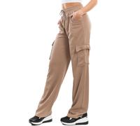 Pantaloni donna sportivi cargo tuta palazzo joggers TOOCOOL OVN2417
