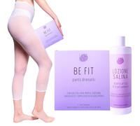 Pantaloni Drenanti Gambe Anticellulite - 5 Trattamenti - Pantaloncini Kit Anticellulite con Collant Drenante contro Ritenzione Idrica con Sale del Mar Morto e Caffeina + Liquido Drenante Rassodante