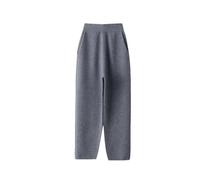 Pantaloni Dritti Dritti Della Signora di Modo Caldo Del Cashmere Solido Vita Pantaloni 100% Cashmere Delle, 1, M
