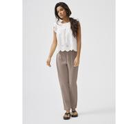 Pantaloni dritti Marrone M / L32 Tinta unita