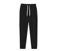 Pantaloni elasticizzati in vita da donna, pantaloni Petite da donna a gamba corta, comodi e morbidi, con tasche, pantaloni autunnali e invernali, pantaloni da salotto con coulisse, casual, tinta unita