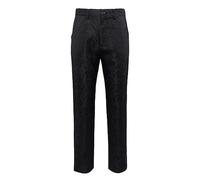 Pantaloni Eleganti Casual Elastici da Uomo d'Affari Slim Versione Coreana dei Pantaloni Piccoli Piedi Britannici alla Moda da Uomo Senza Pantaloni Elastici Pantaloni Invernali Classici (Black, L)