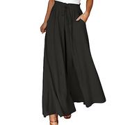 Pantaloni eleganti da donna, comodi, per appuntamenti, yoga, calcio, cargo, allenamento, slim elegante, resort, alla moda, alla moda, Nero , XXL