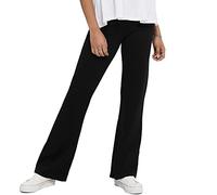 Pantaloni Eleganti Donna a Vita Alta Culotte Svasati Negozio Lavoro Chino Svasato JDYPRETTY, Colore:Nero, Taglia:L / 30L, Lunghezza della Gamba:L30