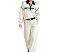 Pantaloni Eleganti per Cerimonia Completi Bianca Oversize Grigio Larghe Giallo Acetate Carta Stretta Comodo Panciotto Total Abbigliamento Ballo Tendenza Semplice Spezzata del Strette Collo