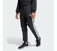 adidas Uomo Essential Three Stripes French Terry Pants, Black/White, M