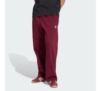 adidas Originals - Essential - Joggers con fondo aperto granata e azzurro-Rosso M