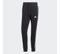 Adidas Pantaloni da Uomo Essentials Fleece 3-Stripes Tapered Cuff Nero Taglia S Codice IB4030 Nero