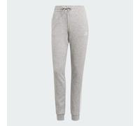 Pantaloni Essentials French Terry 3-Stripes Medium Grey Heather / White L