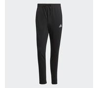 Pantaloni Essentials Single Jersey Tapered Open Hem 3-Stripes Black / White S