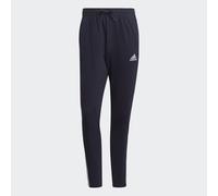 Pantaloni Essentials Single Jersey Tapered Open Hem 3-Stripes Legend Ink / White L