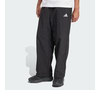 adidas Uomo Essentials Small Logo Woven Open Hem Pants, Black/White, XXL