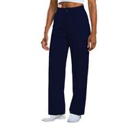 Pantaloni estivi da donna, eleganti per il tempo libero, taglio classico, materiale elasticizzato per una maggiore libertà di movimento, perfetti per lavoro e lavoro, elastico in vita per comfort con