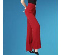 Pantaloni Flare Da Danza Latina Moderni Per Donne A Vita Alta Con Gamba Larga