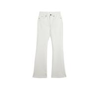 Pantaloni flare in similpelle con vita regular