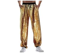 Pantaloni Flare Uomo Lavoro Leggero Senza Scialpinismo Risvolto Turca Plissettati Scacchi Americana Punk Dietro Portiere Cerniere Slavati Bicolore Anziano Croce Ghiaccio 10