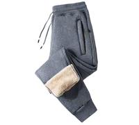 Pantaloni foderati in pile, pantaloni invernali caldi, pantaloni invernali termici a vita alta resistenti all'acqua pantaloni da uomo pantaloni sportivi casual da uomo larghi chef slim fit chino da