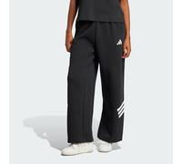 adidas performance - Future Icons - Pantaloni neri con logo a 3 strisce e orlo aperto-Nero S