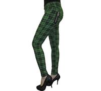 Pantaloni Goth Punk A Righe Verde Nero TBN405