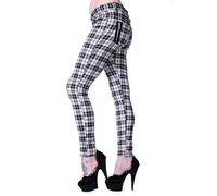 Pantaloni Gothici Punk A Righe Bianchi E Neri Lost Queen Forever Yours TBN405