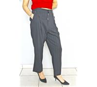 Pantaloni Grande Lana Marino E Dorato high use T 40-42 Nuovo Etichetta Val
