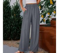 Pantaloni Harem da donna a vita alta estivi | Design a vita alta, stile tinta unita, essenziale per l'estate, tessuto traspirante, look casual