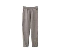Pantaloni harem da donna lavorati a maglia autunno inverno pantaloni elasticizzati a vita alta tinta unita lunghezza alla caviglia pantaloni caldi con tasca, cachi, L