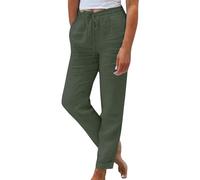Pantaloni Harem Donna Abbigliamento Abbigliamento Donna Estivo Fuseaux Cotone Bici da Trekking Abbigliamento da Cerimonia Elegante Primavera Kit Palestra Gialli in Cotone per Dimagrire