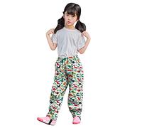 Pantaloni Impermeabili Bambini Unisex Fango Pantaloni da Pioggia Stampa Ragazza Ragazzo Pantaloni per Bambini Antipioggia Bimba Bimbo Pantaloni Antivento Bambina (c-Green, 5-6 Years)