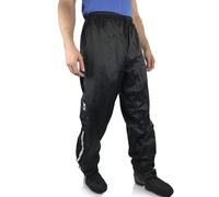 Pantaloni impermeabili con zip e ghette integrate ( Nero / M )