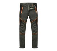 Pantaloni impermeabili da uomo Pantaloni da sci Soft Shell Pantaloni espandibili in vita Outdoor Antivento Inverno Caldo Pantaloni isolati Leggeri Cargo Pantaloni con Tasche con Zip Per Pesca