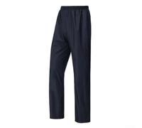 Pantaloni impermeabili da uomo per ciclismo, campeggio, escursionismo, antivento, resistenti agli strappi, con elastico in vita, per trekking all'aperto (L nero)