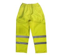 Sealey Giallo Alta Visibilità Impermeabile Pantaloni - Grande 807L