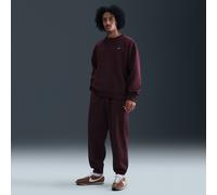 Pantaloni in fleece con risvolti Nike Solo Swoosh - Uomo - Rosso L